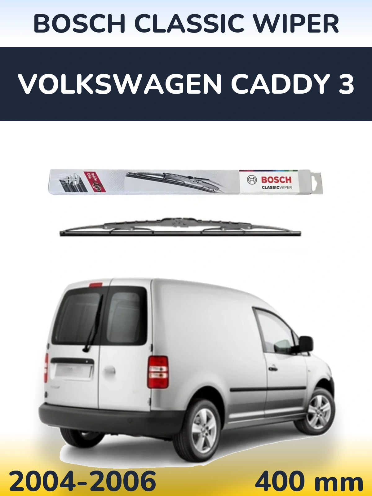 Ștergătoare BOSCH Classic Wiper pentru Volkswagen Caddy 3