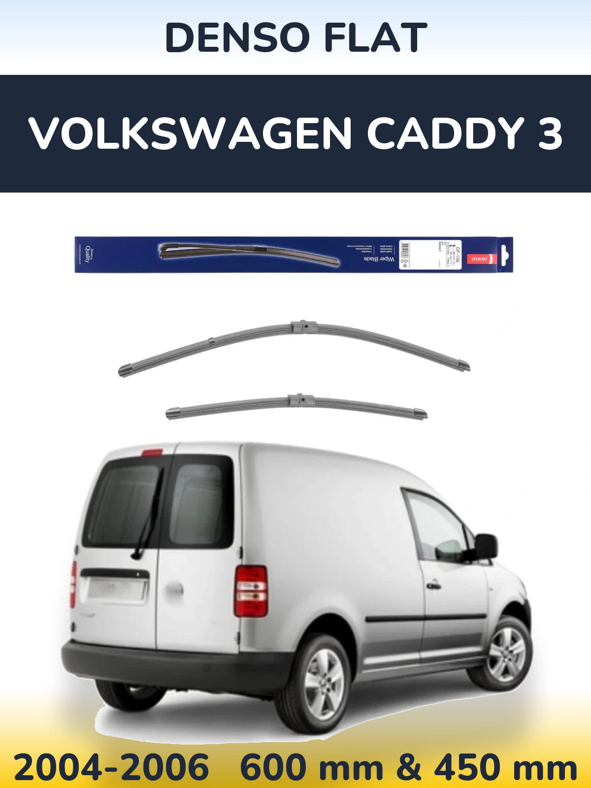 Ștergătoare Denso Flat pentru Volkswagen Caddy 3
