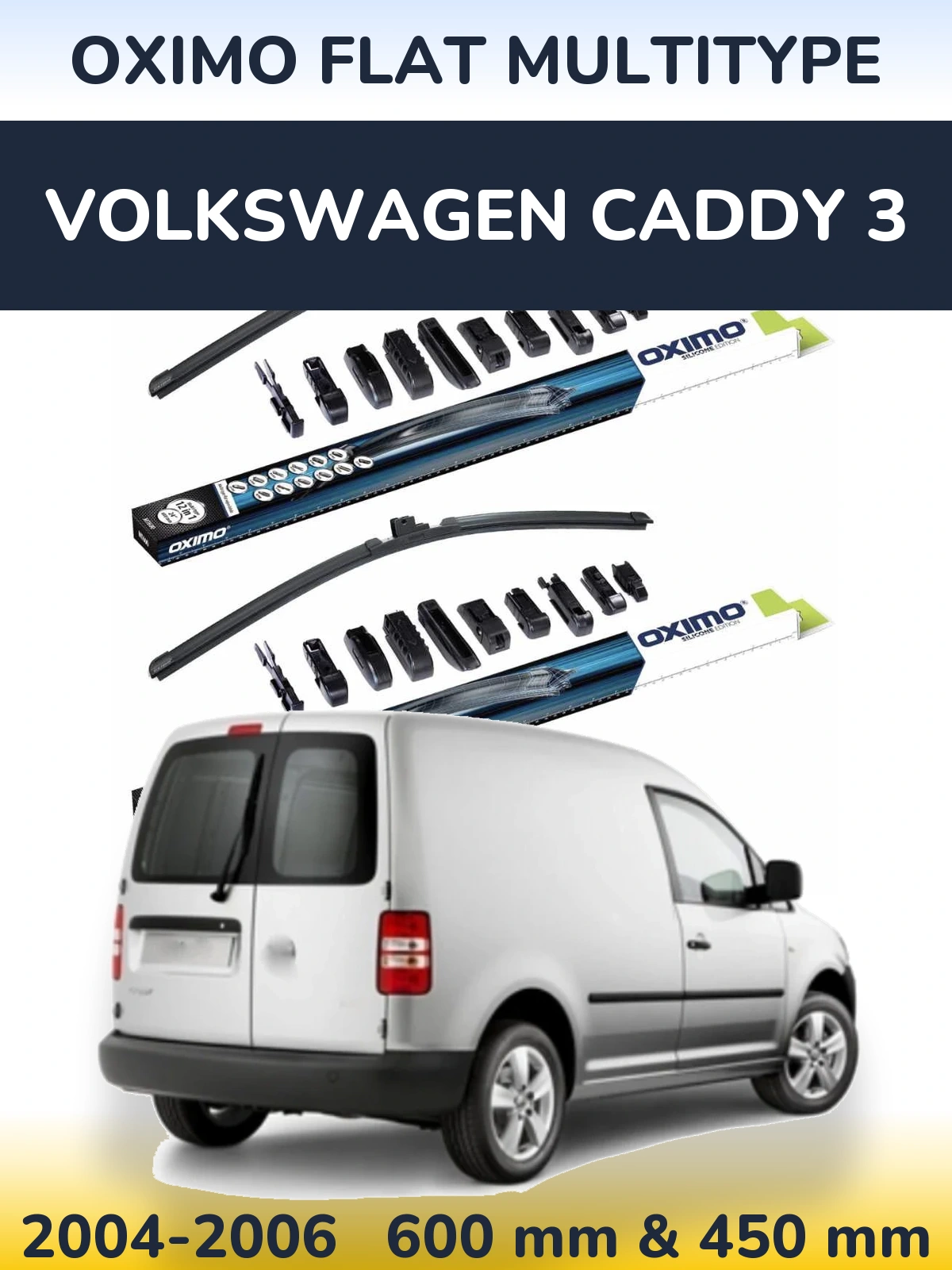 Ștergătoare Oximo Flat MultiTipe pentru Volkswagen Caddy 3