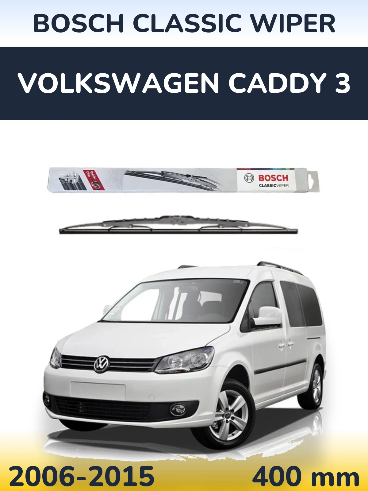 Ștergătoare BOSCH Classic Wiper pentru Volkswagen Caddy 3