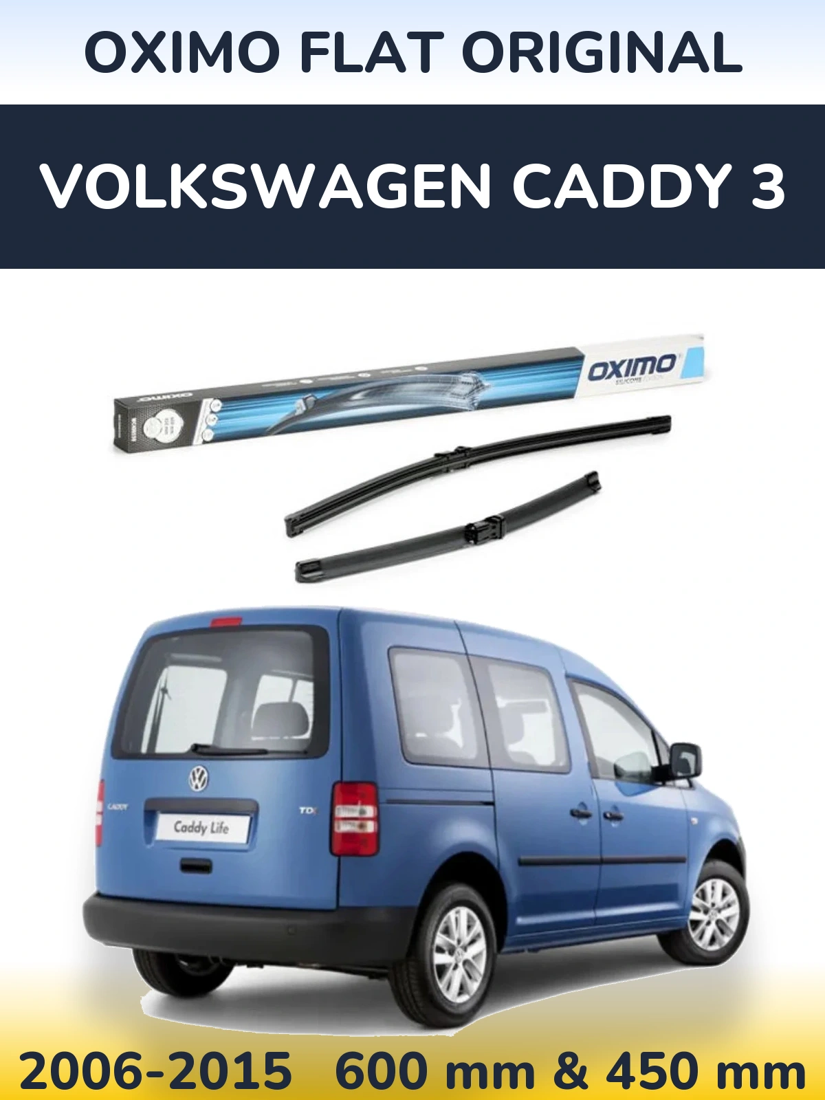 Ștergătoare Oximo Flat Original pentru Volkswagen Caddy 3