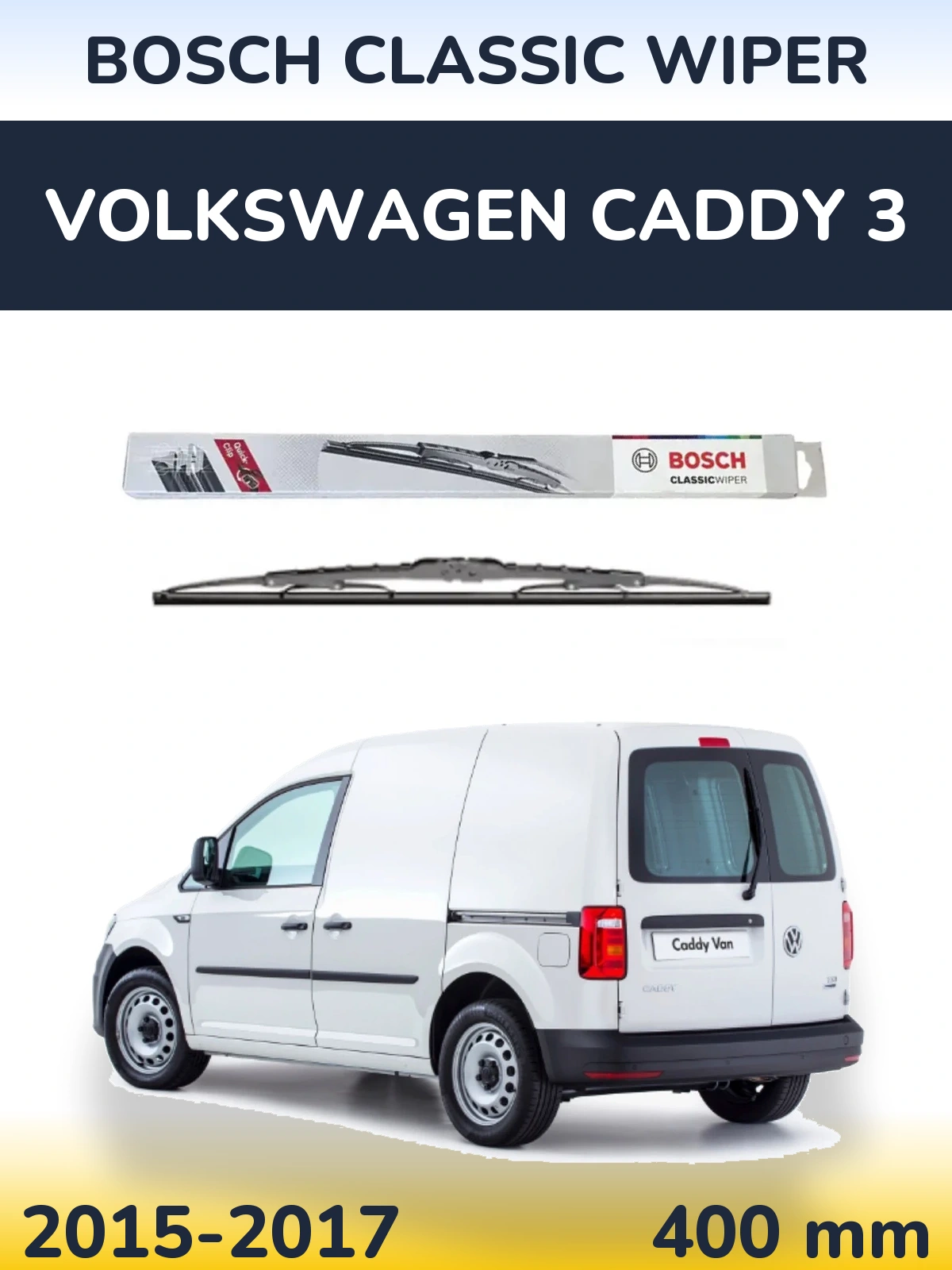 Ștergătoare BOSCH Classic Wiper pentru Volkswagen Caddy 3