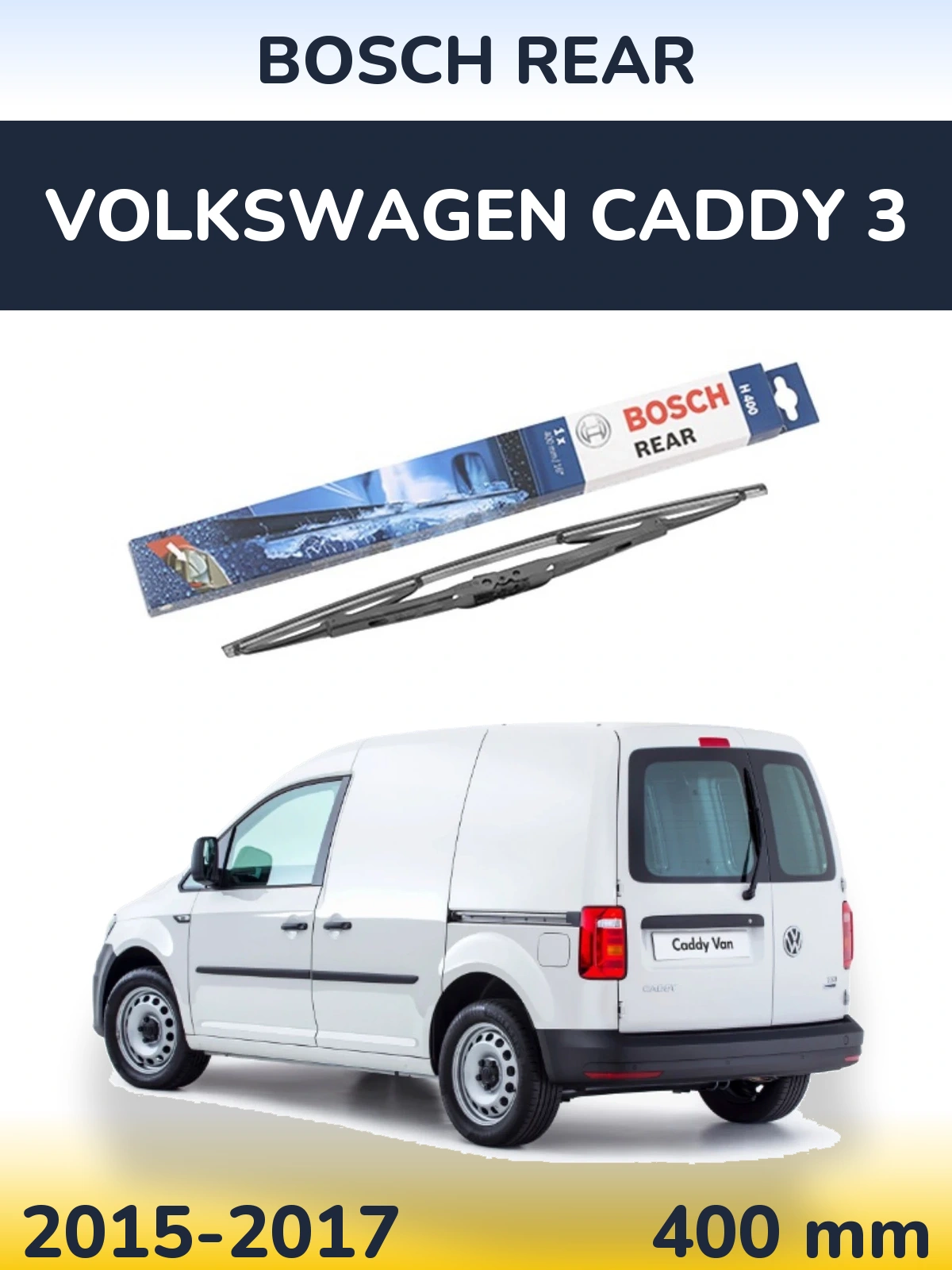 Ștergătoare BOSCH Rear pentru Volkswagen Caddy 3