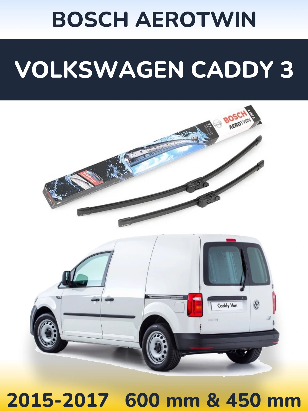 Ștergătoare BOSCH AeroTwin pentru Volkswagen Caddy 3