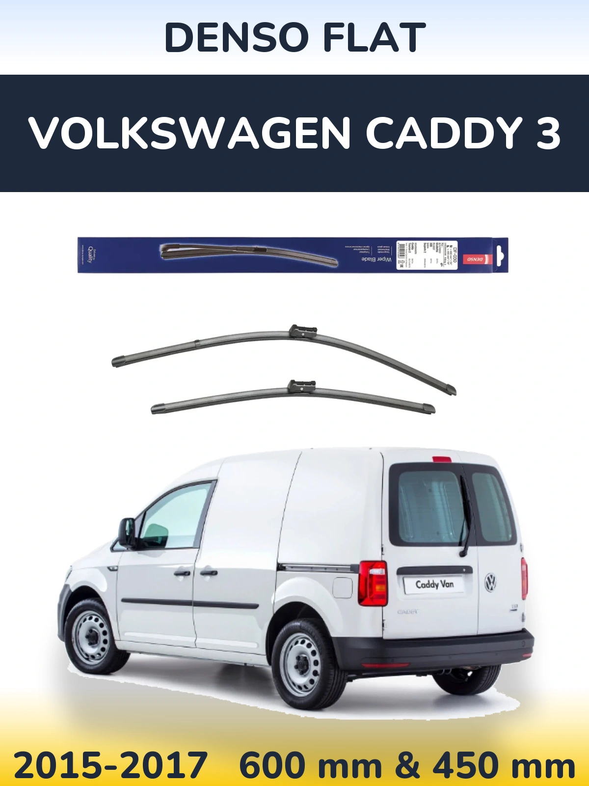Ștergătoare Denso Flat pentru Volkswagen Caddy 3