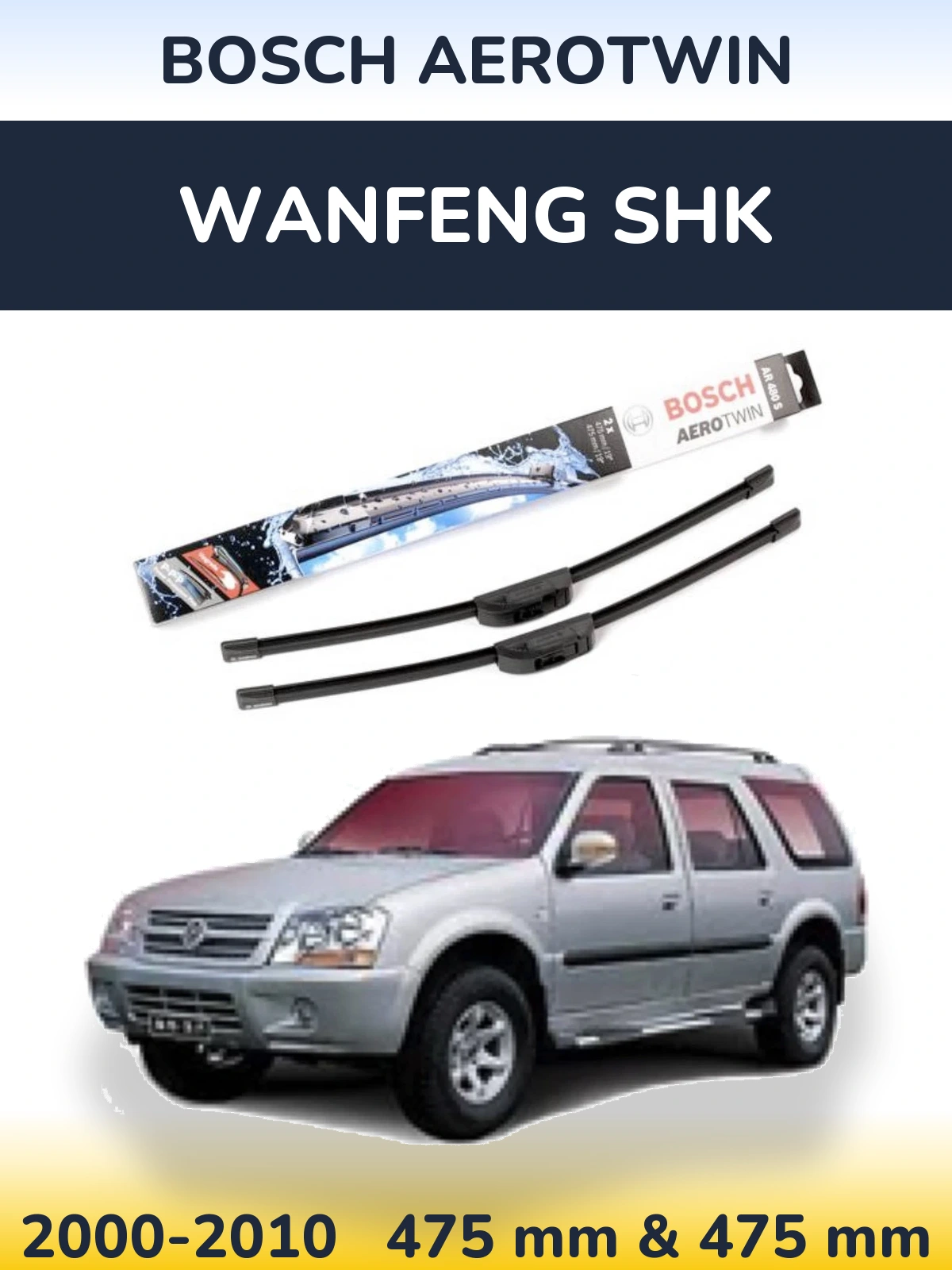 Ștergătoare BOSCH AeroTwin pentru Wanfeng SHK
