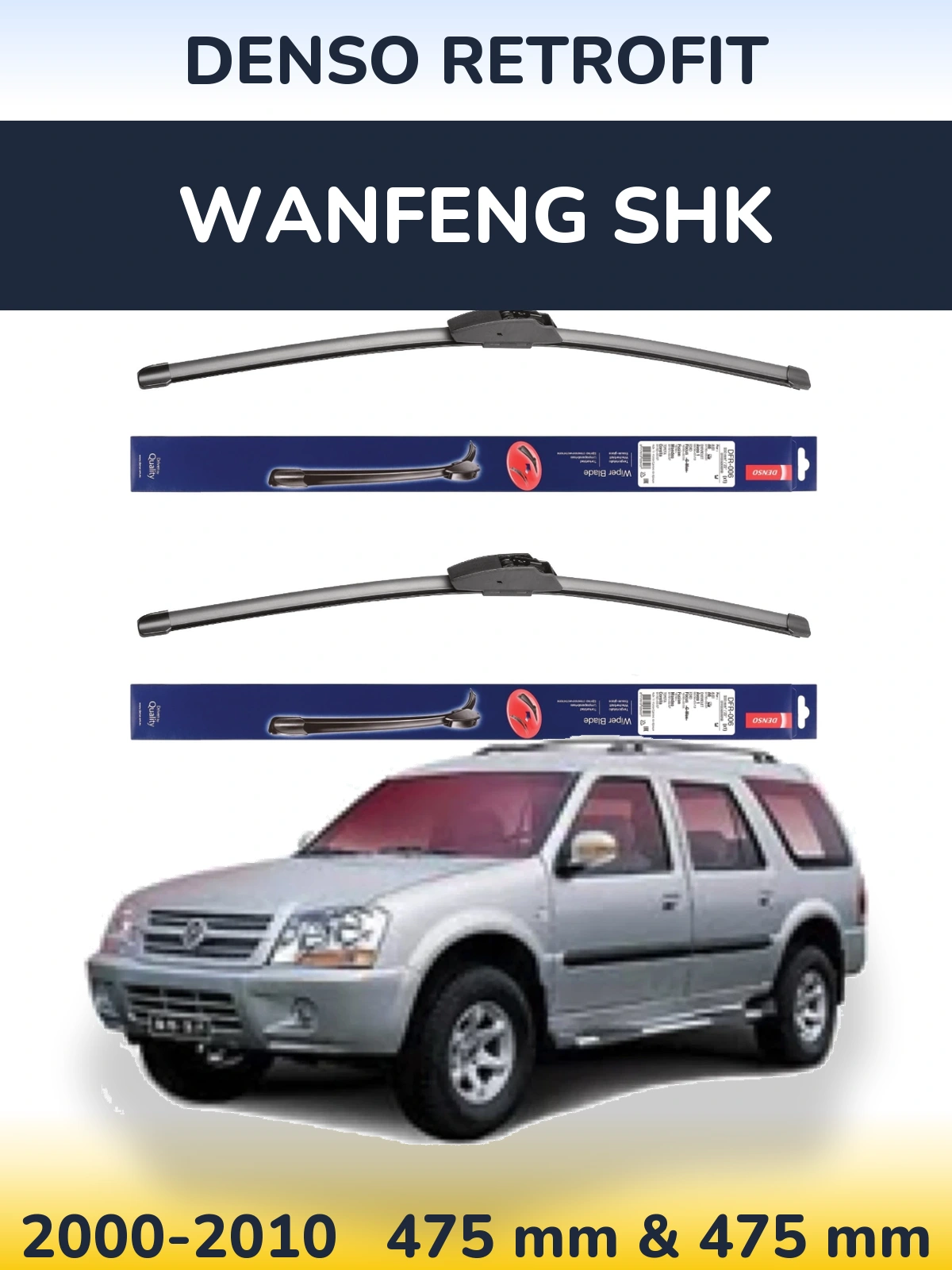 Ștergătoare Denso Retrofit pentru Wanfeng SHK