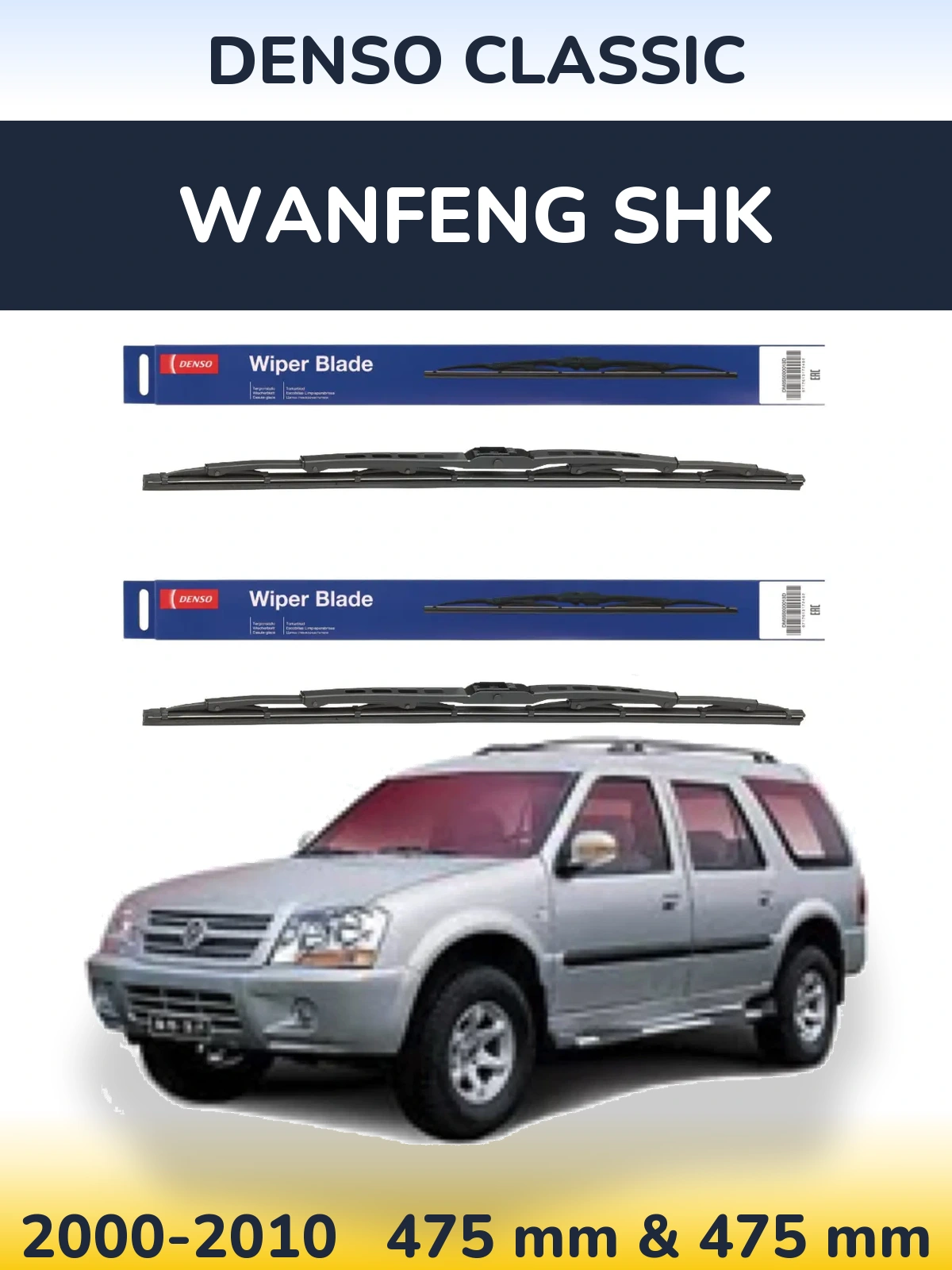 Ștergătoare Denso Classic pentru Wanfeng SHK