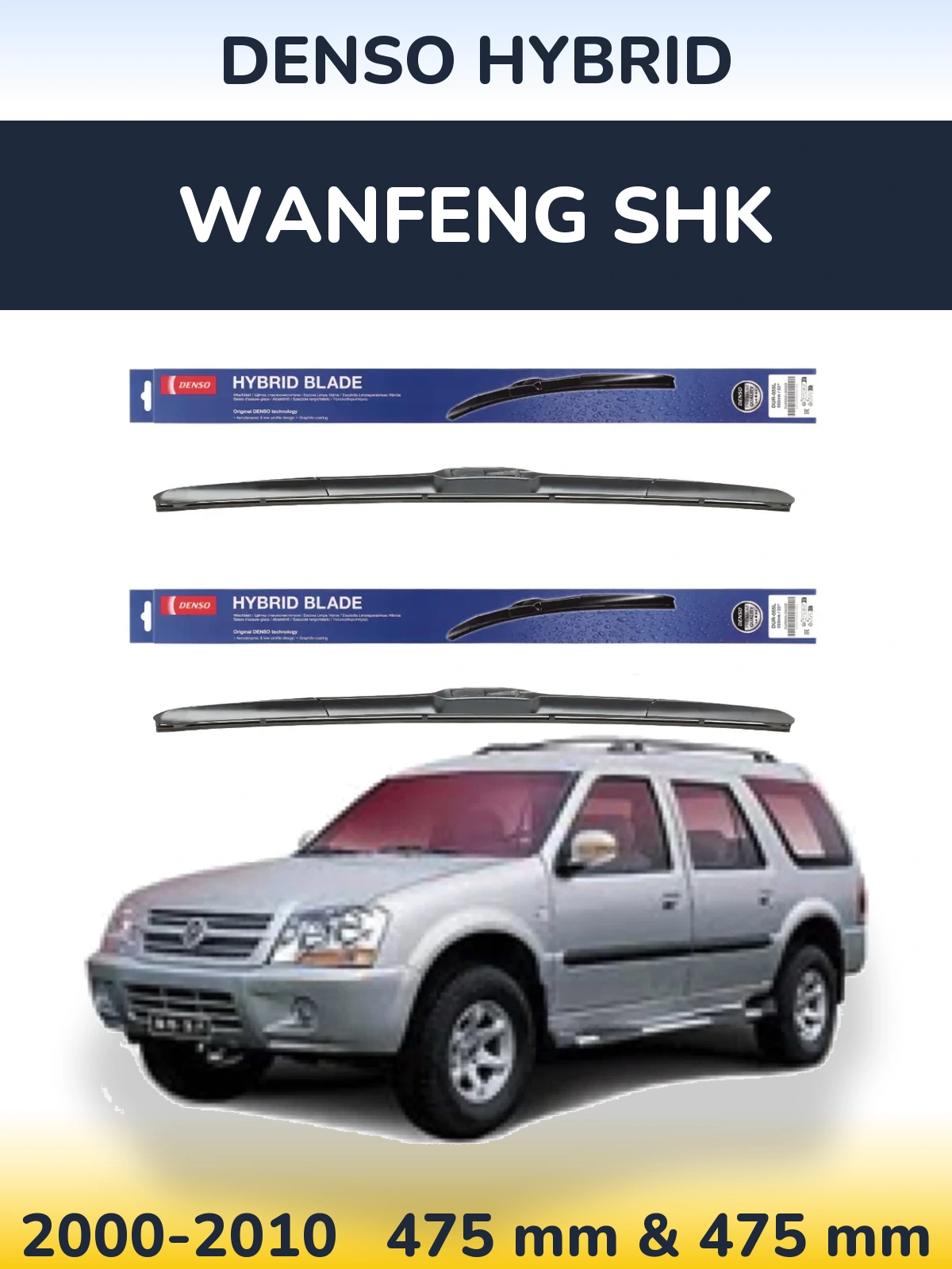 Ștergătoare Denso Hybrid pentru Wanfeng SHK