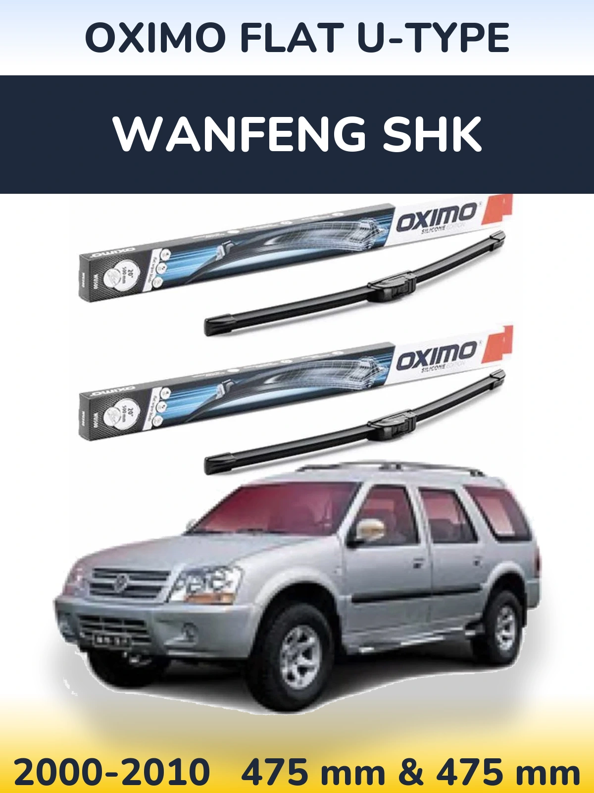 Ștergătoare Oximo Flat U-type pentru Wanfeng SHK