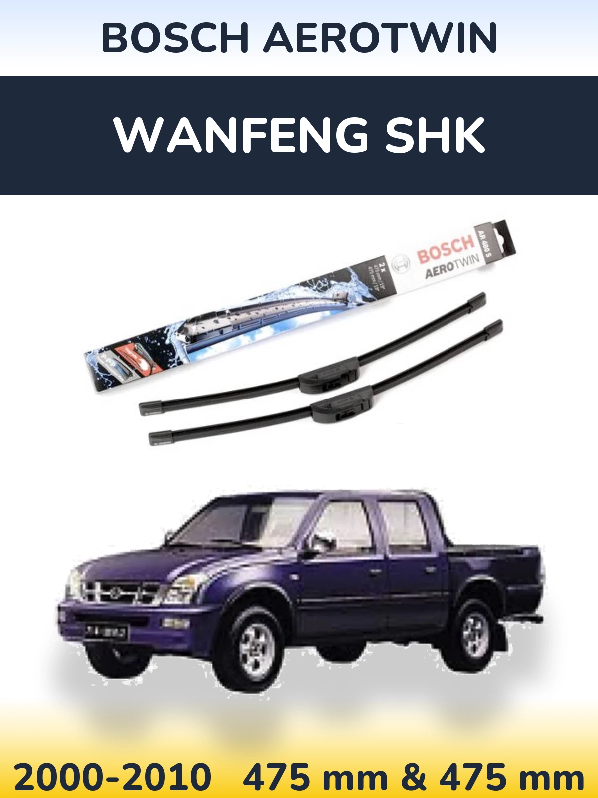 Ștergătoare BOSCH AeroTwin pentru Wanfeng SHK