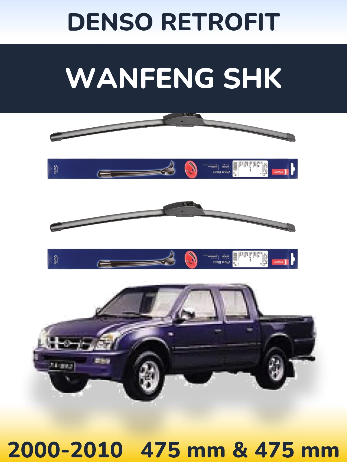 Ștergătoare Denso Retrofit pentru Wanfeng SHK