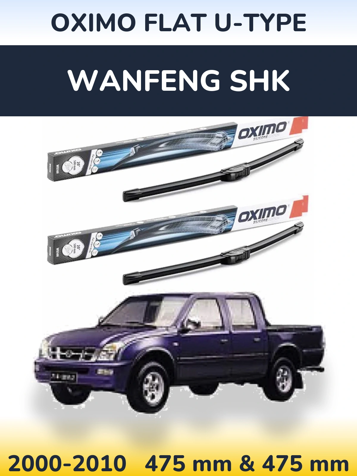Ștergătoare Oximo Flat U-type pentru Wanfeng SHK