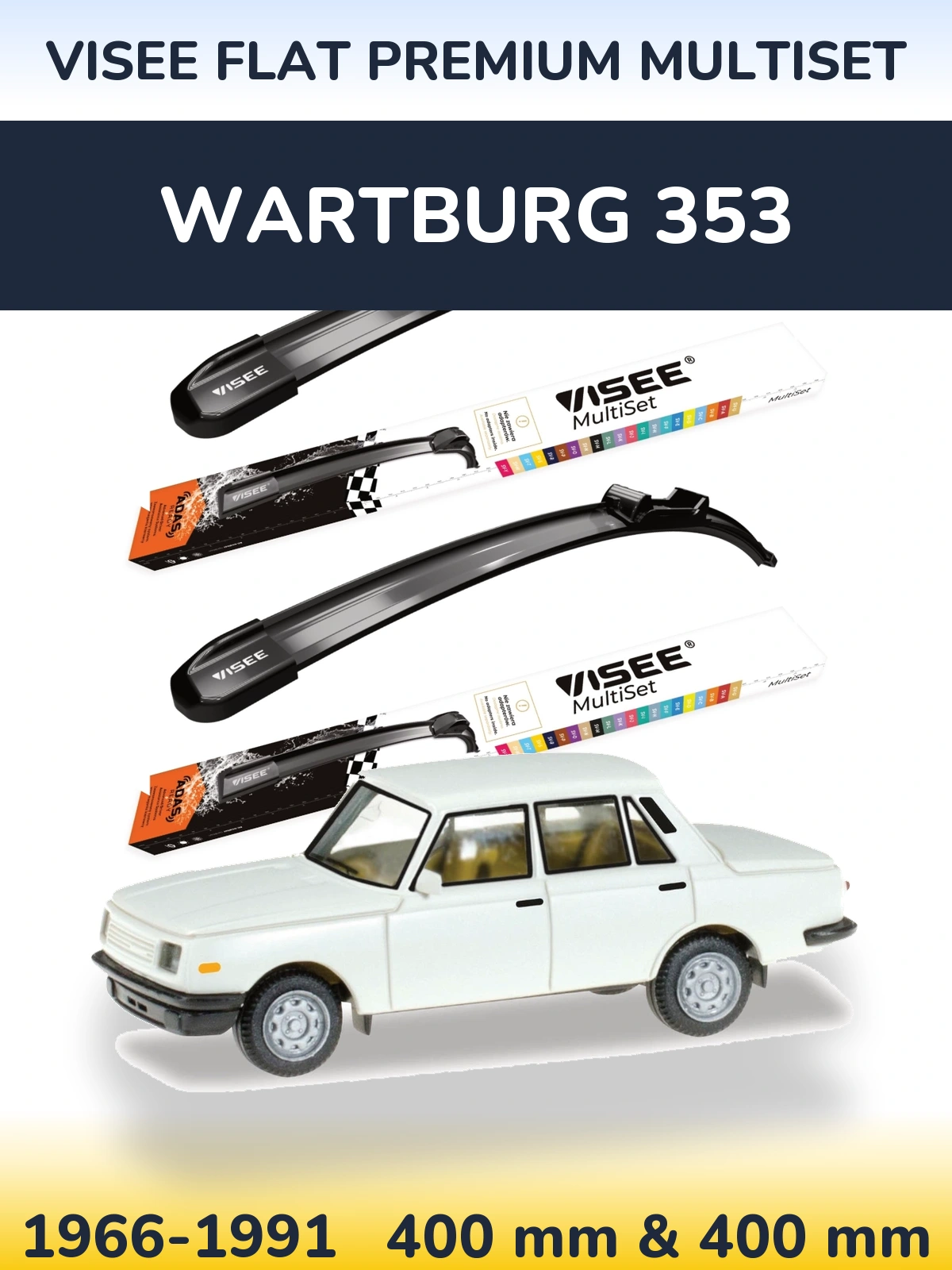 Ștergătoare VISEE FLAT PREMIUM MultiSet pentru Wartburg 353