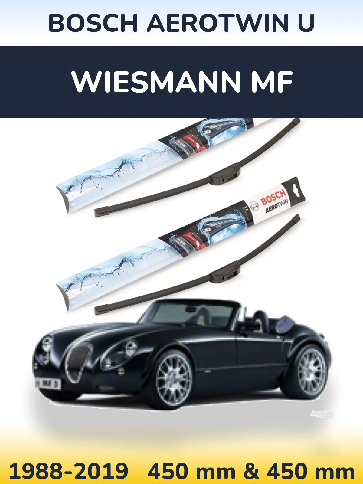 Ștergătoare BOSCH AeroTwin U pentru Wiesmann MF