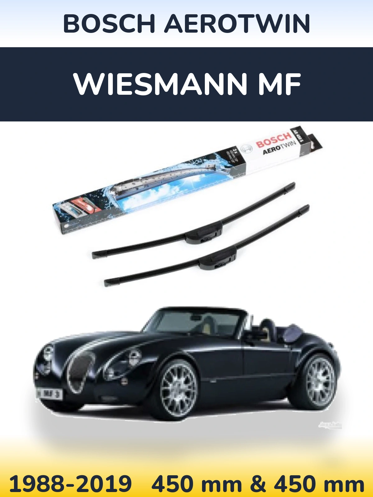 Ștergătoare BOSCH AeroTwin pentru Wiesmann MF