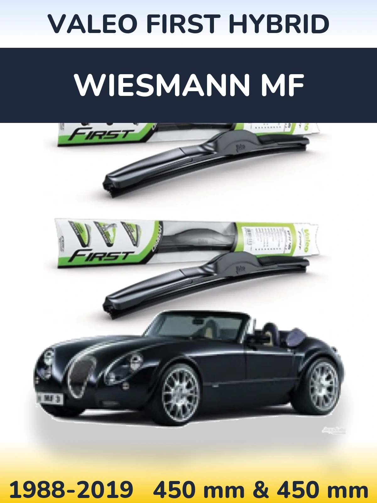 Ștergătoare Valeo First Hybrid pentru Wiesmann MF