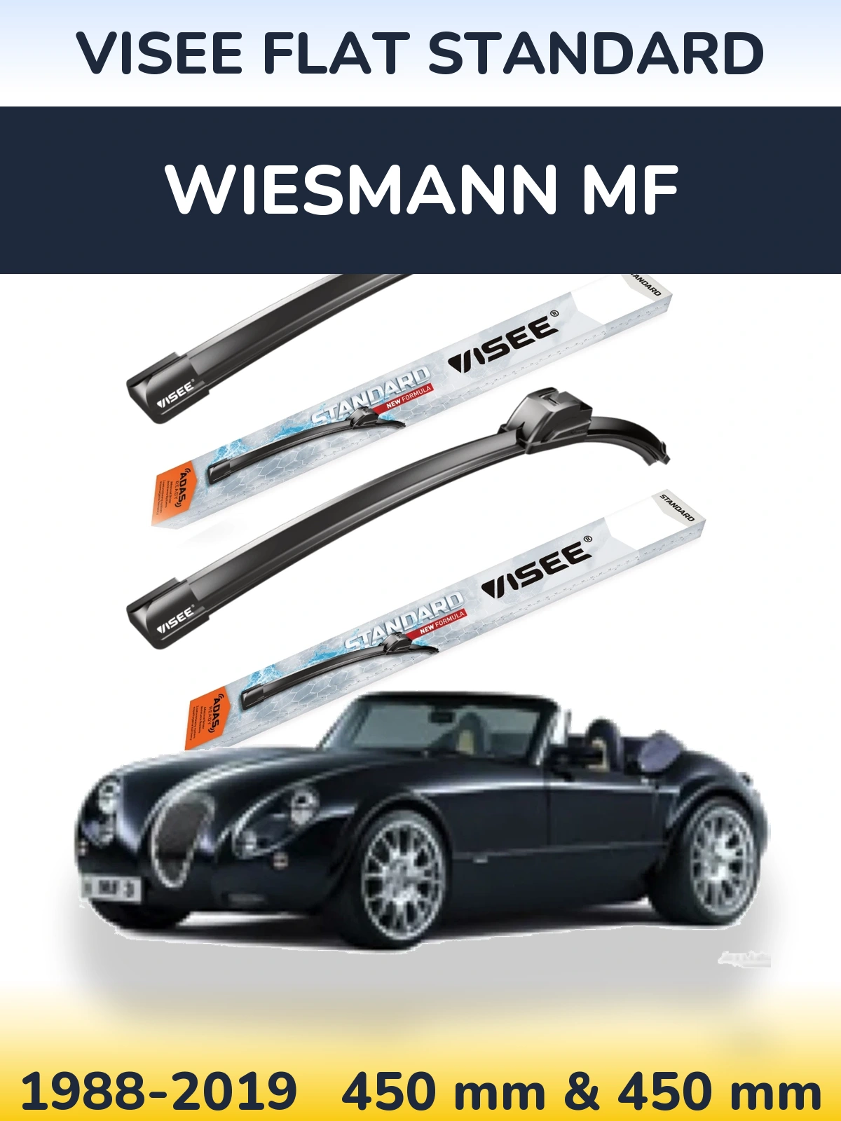 Ștergătoare VISEE FLAT STANDARD pentru Wiesmann MF