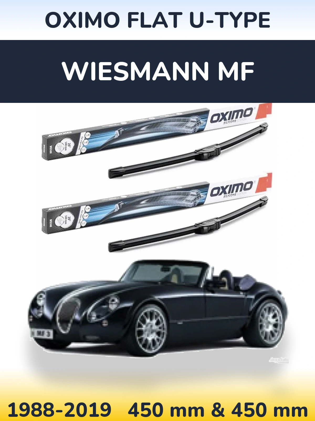 Ștergătoare Oximo Flat U-type pentru Wiesmann MF