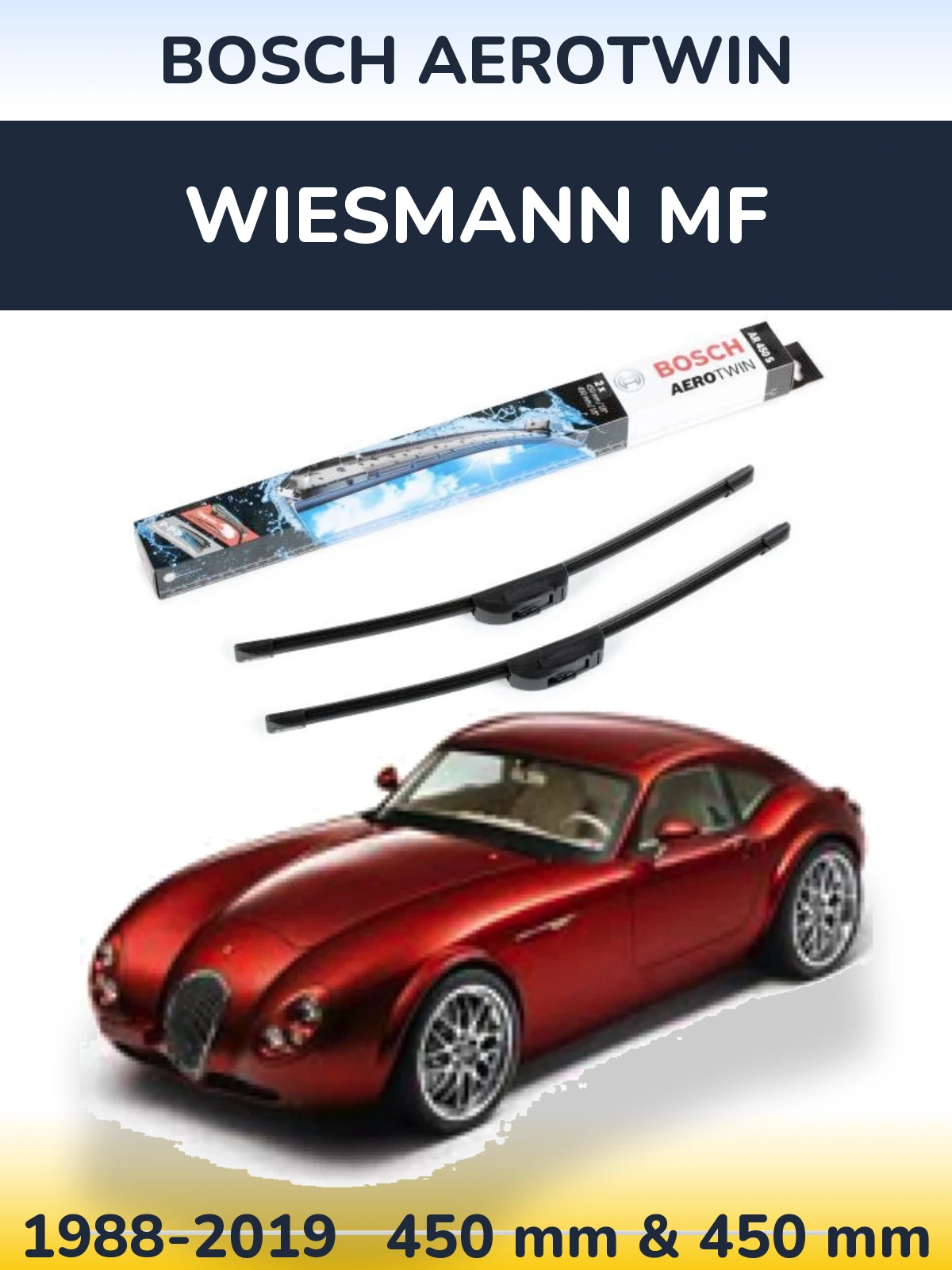 Ștergătoare BOSCH AeroTwin pentru Wiesmann MF