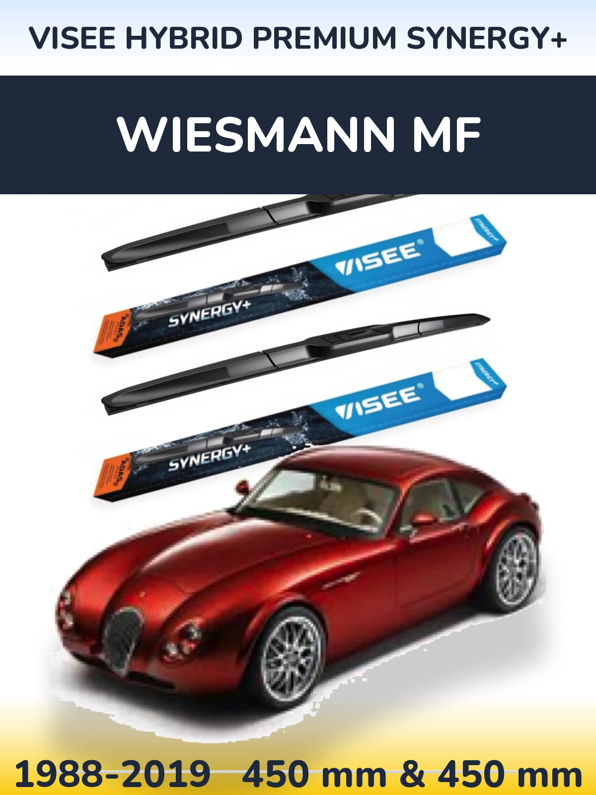 Ștergătoare VISEE HYBRID PREMIUM SYNERGY+ pentru Wiesmann MF