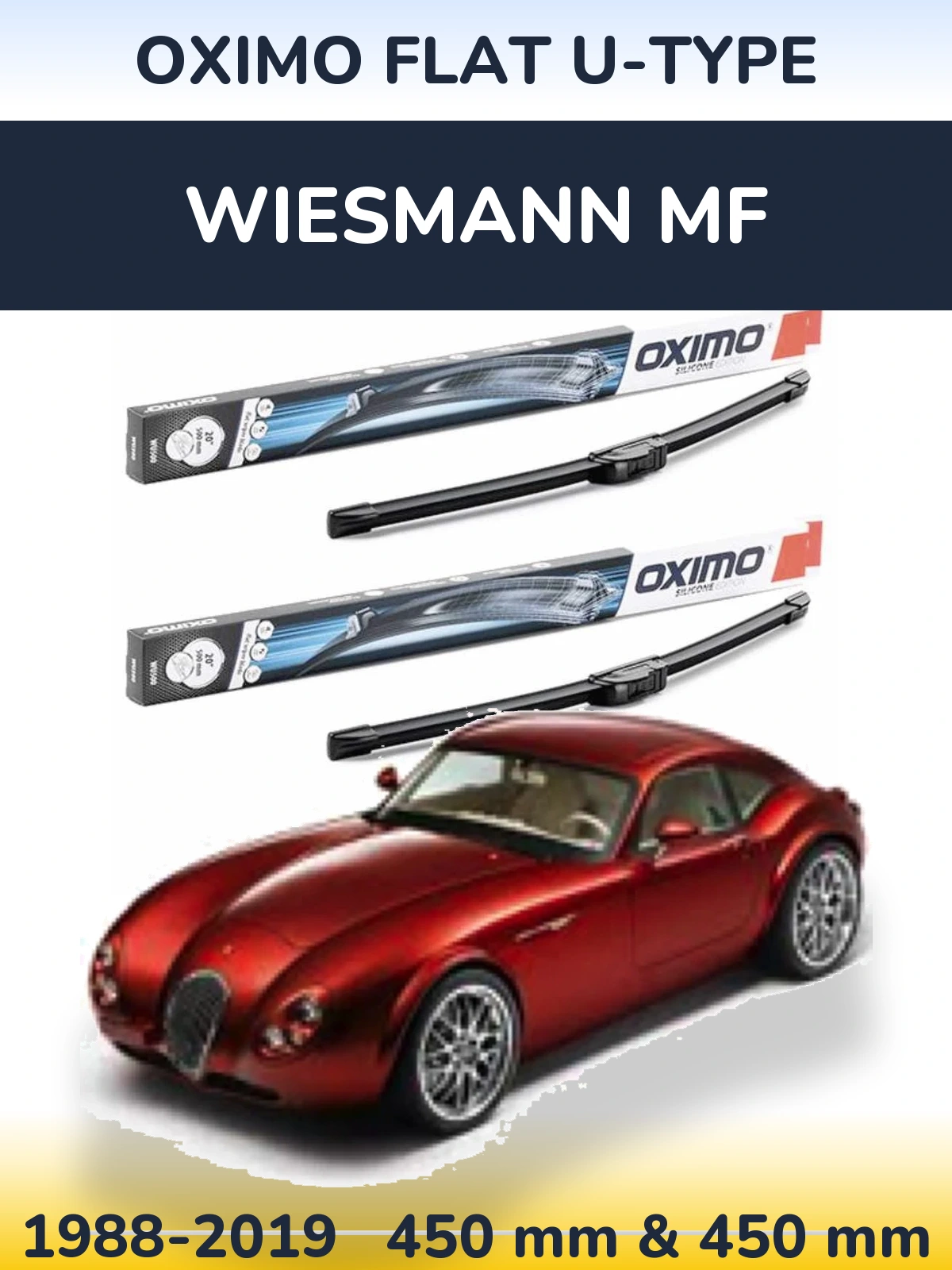 Ștergătoare Oximo Flat U-type pentru Wiesmann MF