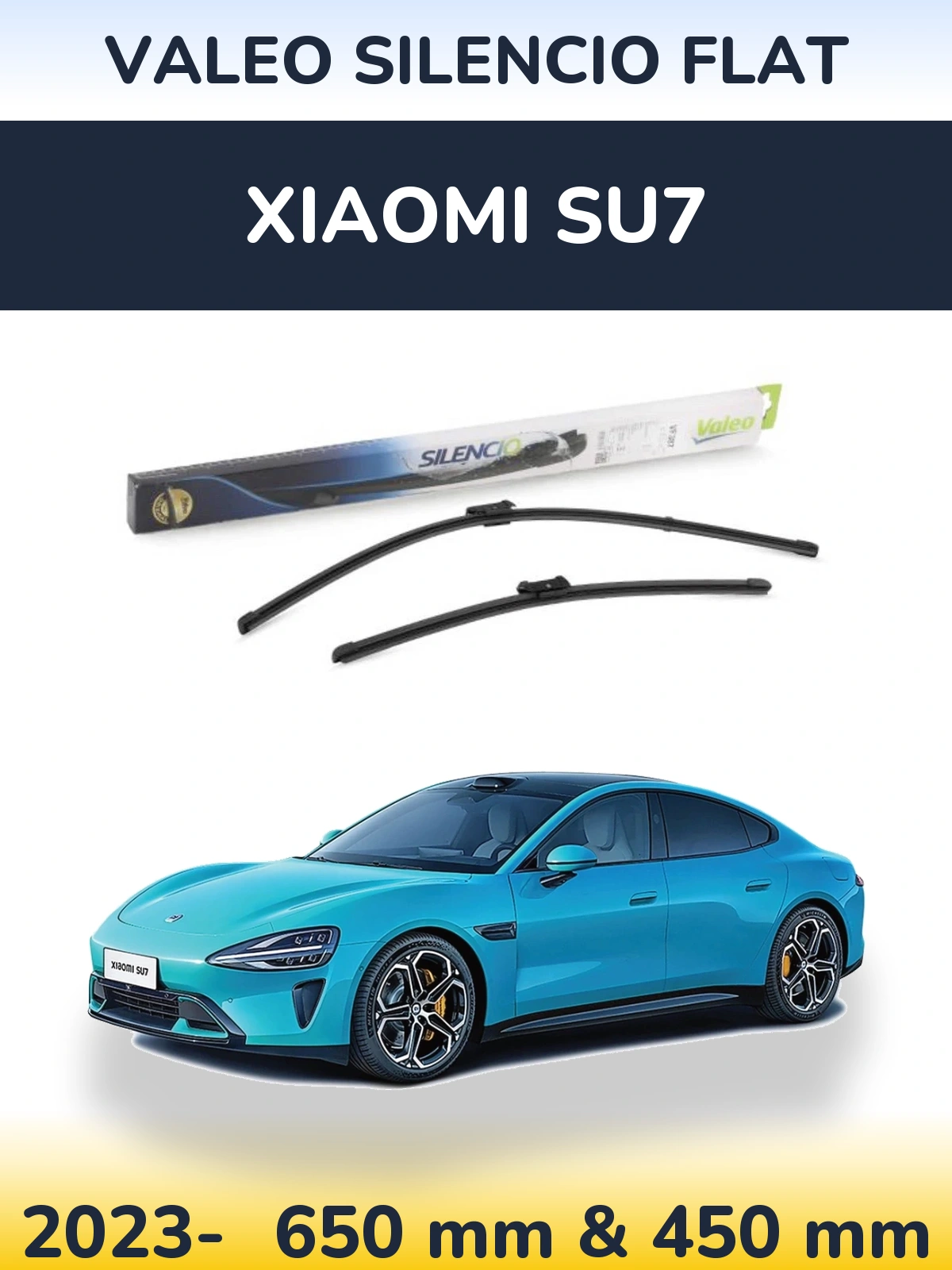 Ștergătoare Valeo Silencio Flat pentru Xiaomi SU7