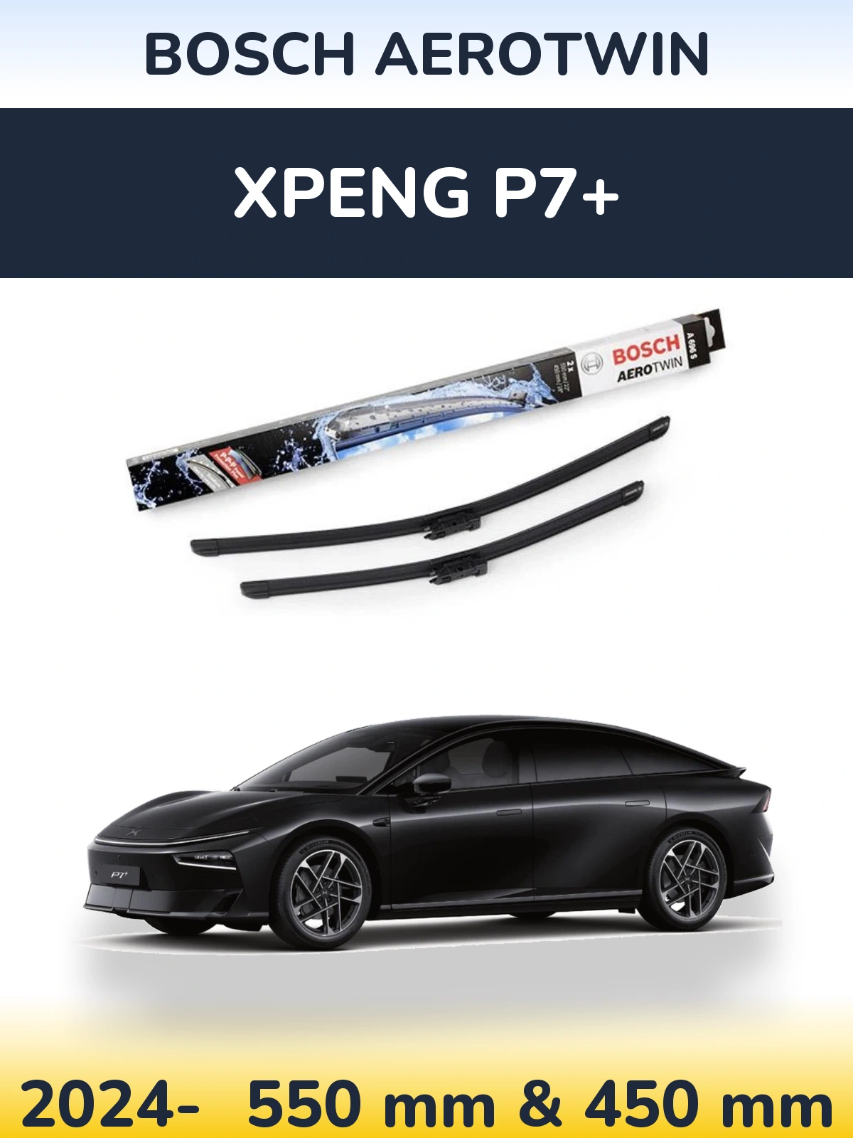 Ștergătoare BOSCH AeroTwin pentru XPENG P7+