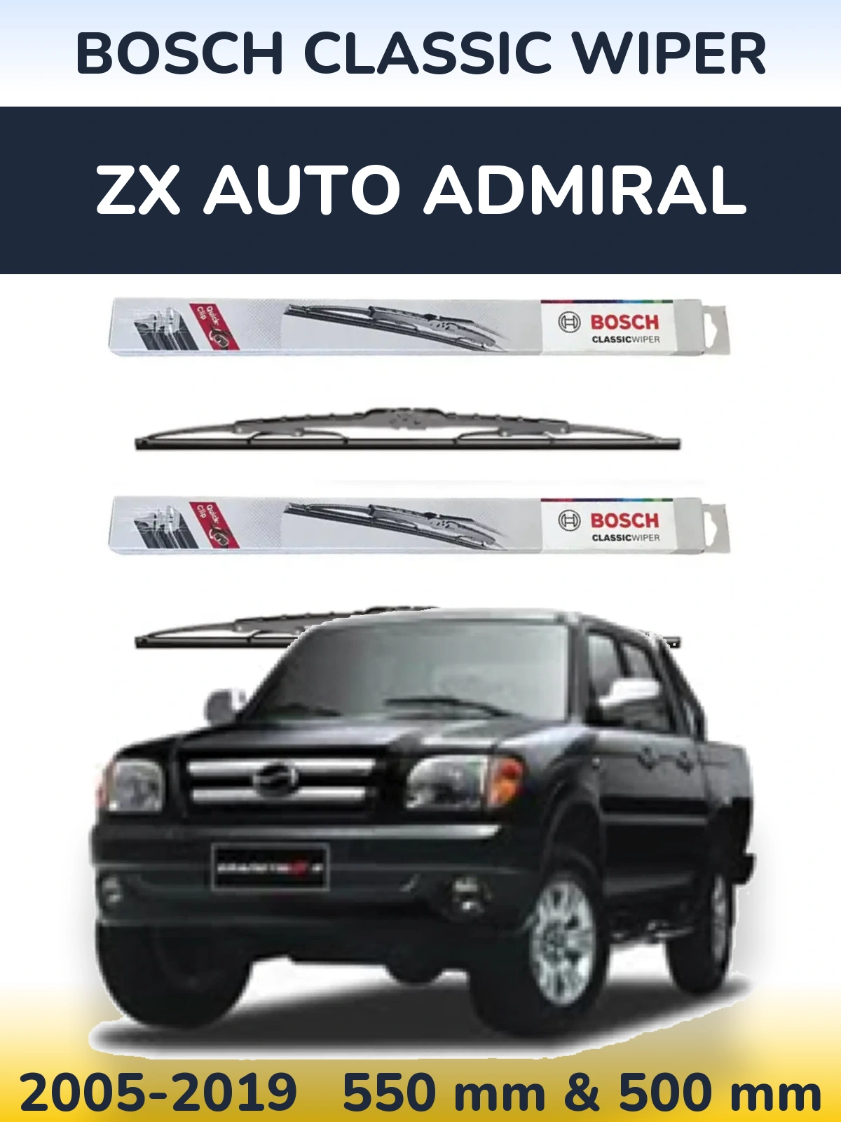 Ștergătoare BOSCH Classic Wiper pentru ZX Auto Admiral