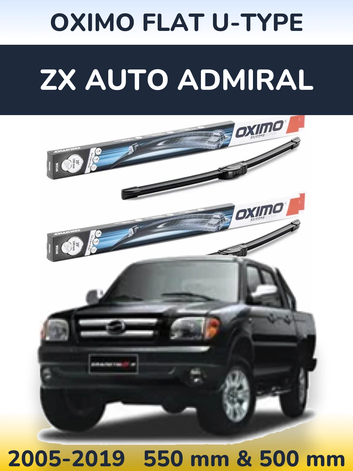 Ștergătoare Oximo Flat U-type pentru ZX Auto Admiral