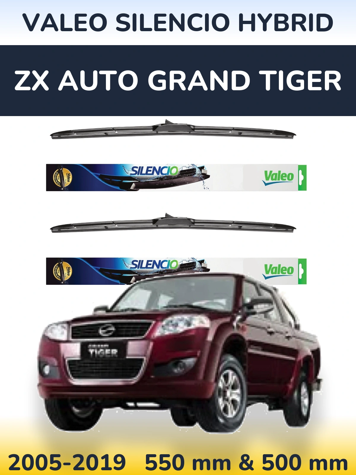 Ștergătoare Valeo Silencio Hybrid pentru ZX Auto Grand Tiger
