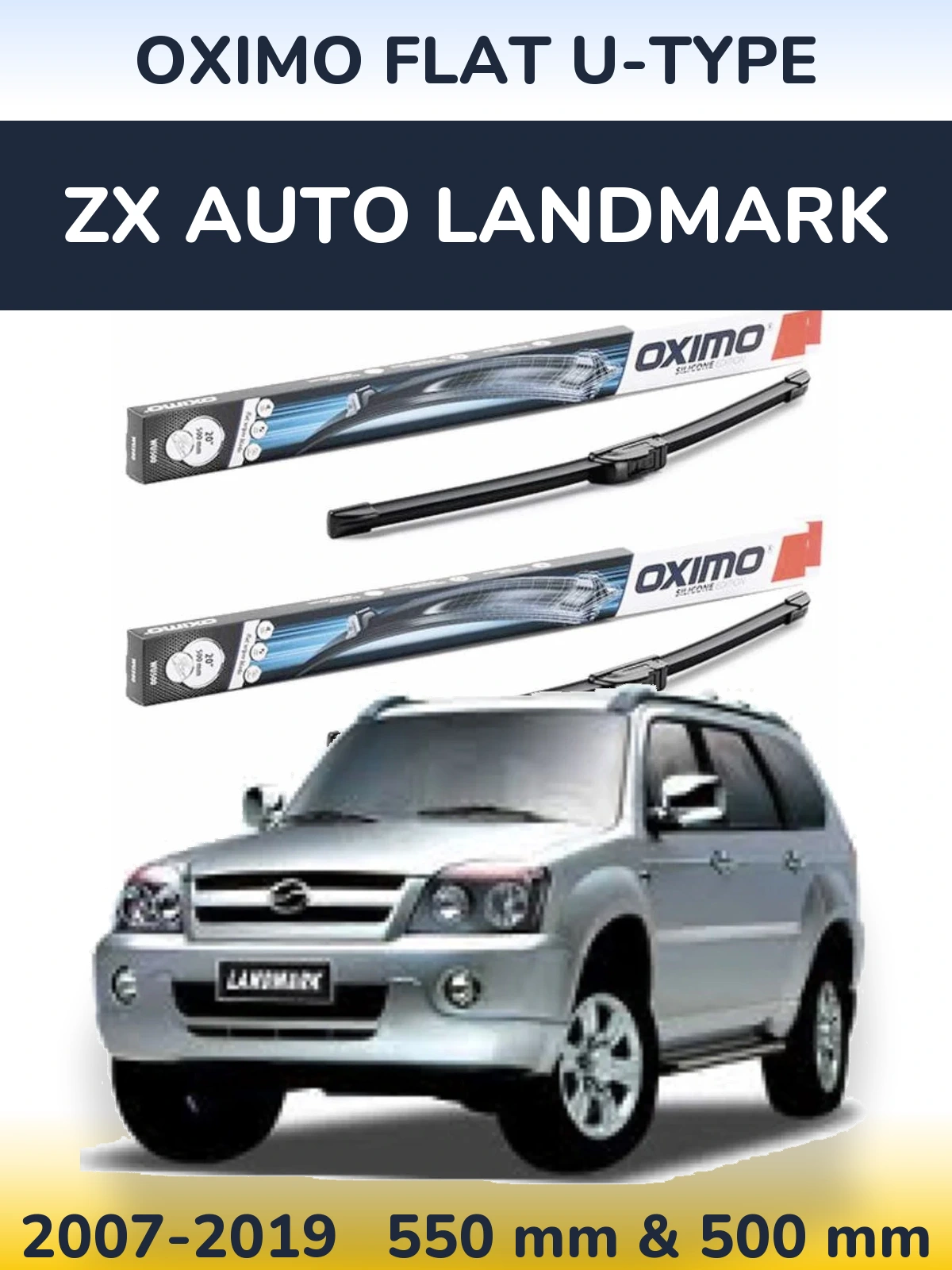 Ștergătoare Oximo Flat U-type pentru ZX Auto Landmark