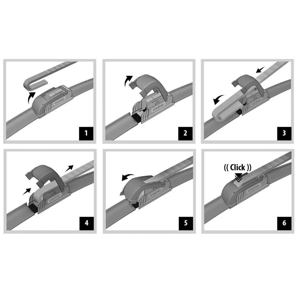Ștergătoare Oximo Flat U-type pentru Renault 21