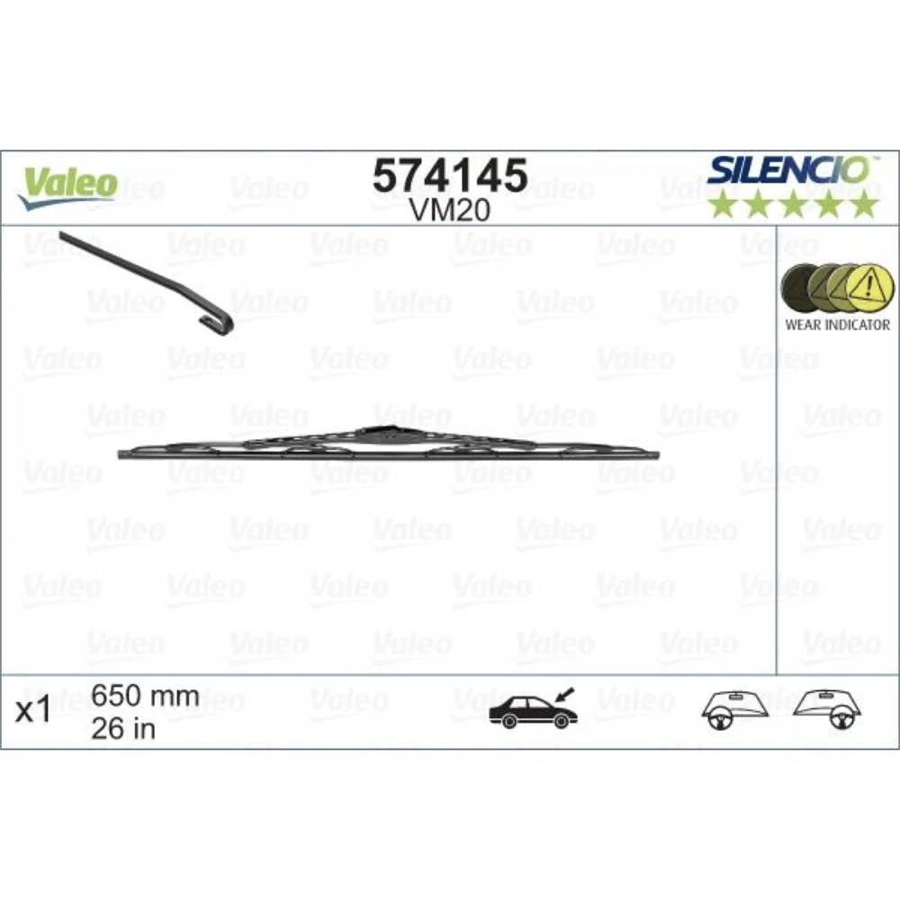 Ștergătoare Valeo Silencio Convertional pentru Mitsubishi Space Gear