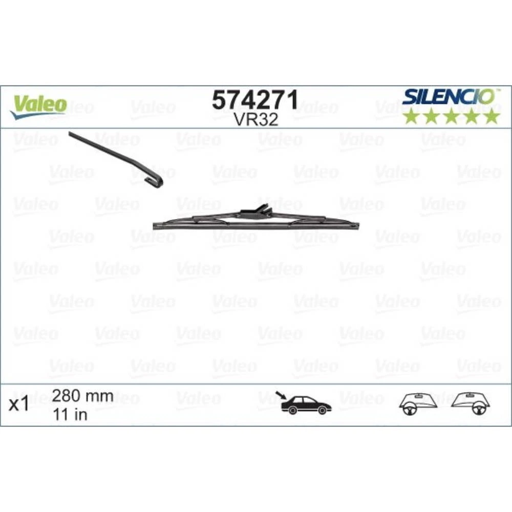 Ștergătoare Valeo Silencio Rear pentru Dodge Caliber