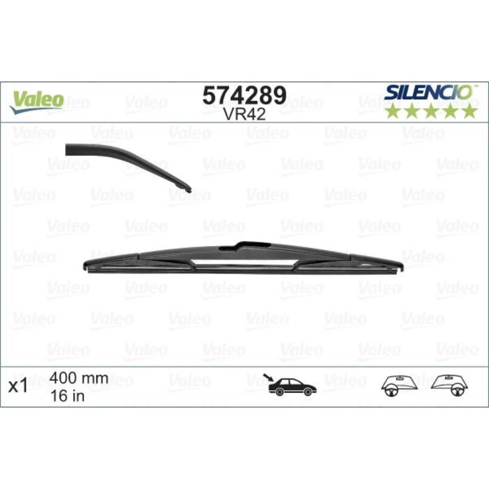 Ștergătoare Valeo Silencio Rear pentru Peugeot 207