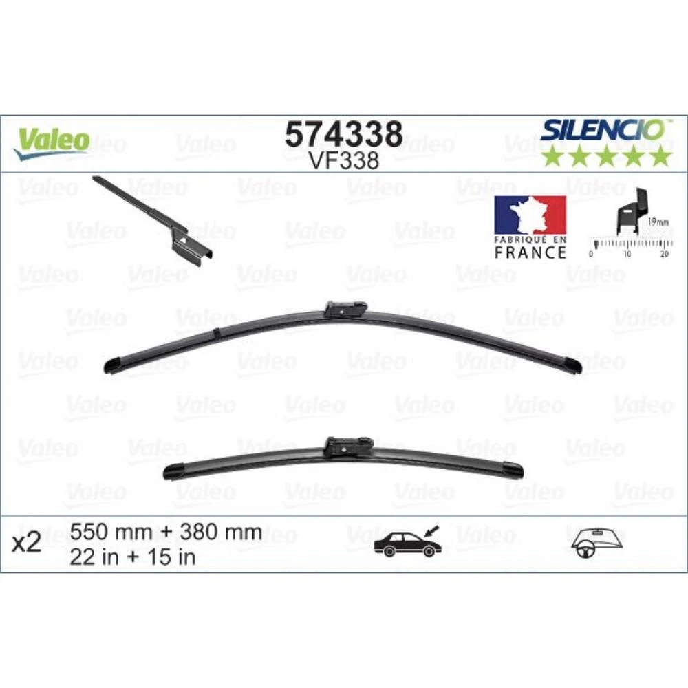 Ștergătoare Valeo Silencio Flat pentru Nissan Juke
