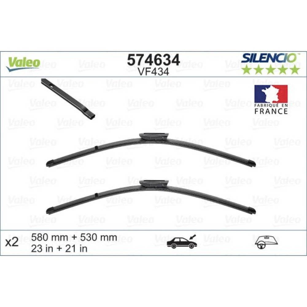 Ștergătoare Valeo Silencio Flat pentru SAAB 9-5