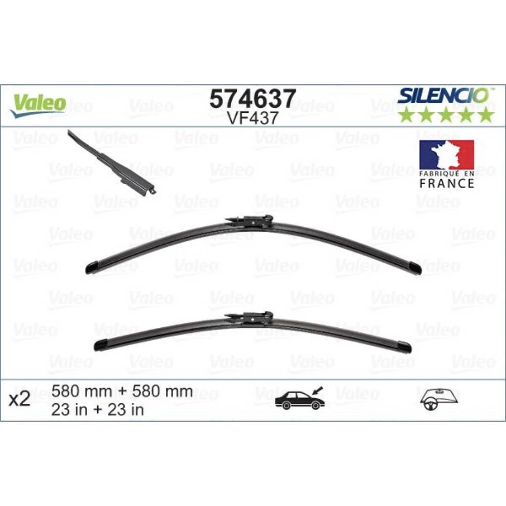 Ștergătoare Valeo Silencio Flat pentru SAAB 9-3
