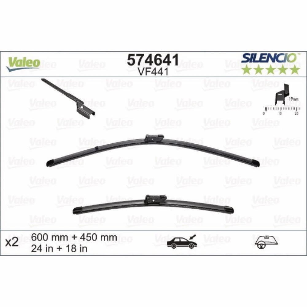 Ștergătoare Valeo Silencio Flat pentru Omoda C5