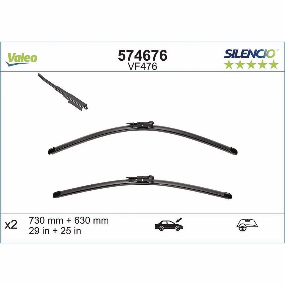 Ștergătoare Valeo Silencio Flat pentru Ford C-MAX