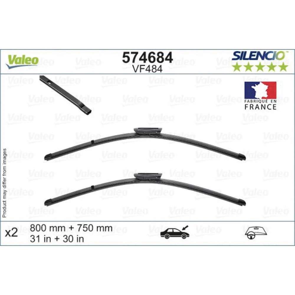 Ștergătoare Valeo Silencio Flat pentru Citroen C4