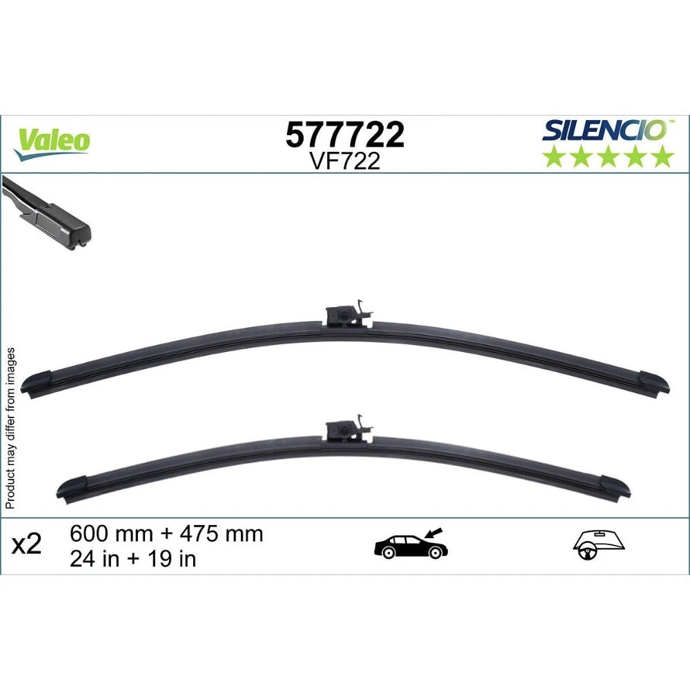 Ștergătoare Valeo Silencio Flat pentru Mercedes A Class