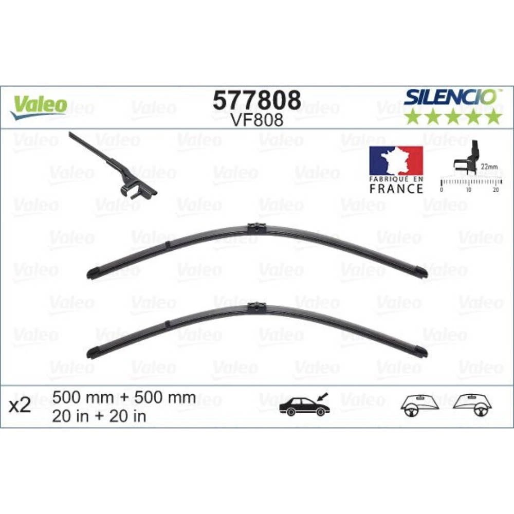 Ștergătoare Valeo Silencio Flat pentru Mercedes SLS Class