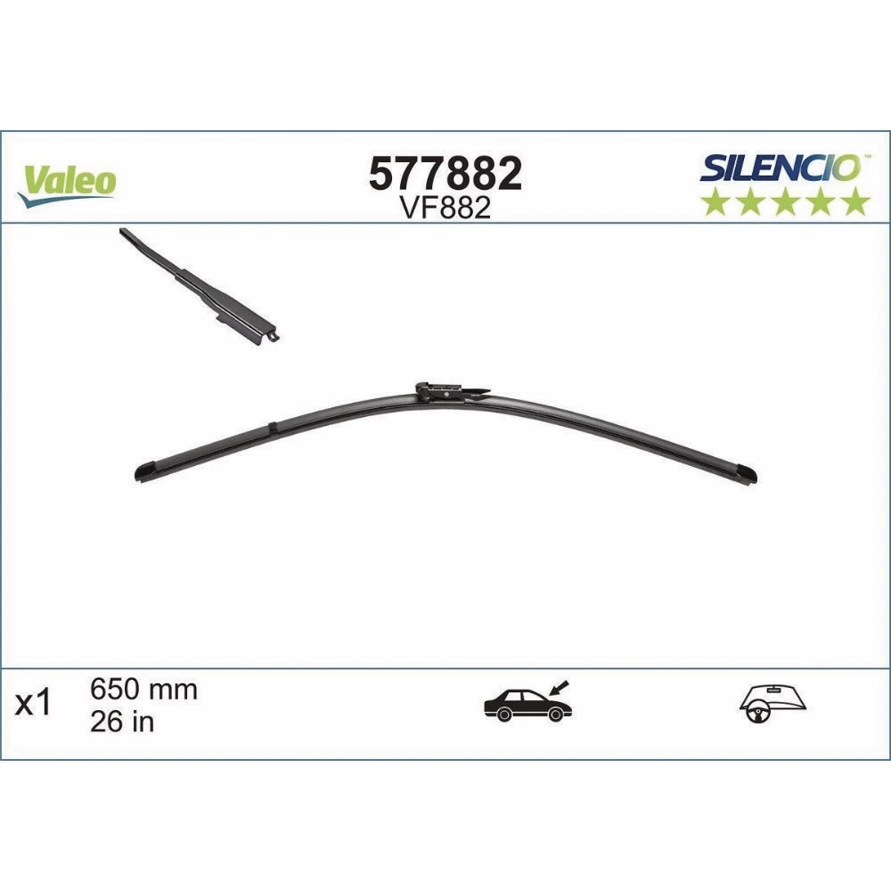Ștergătoare Valeo Silencio Flat pentru Citroen C1