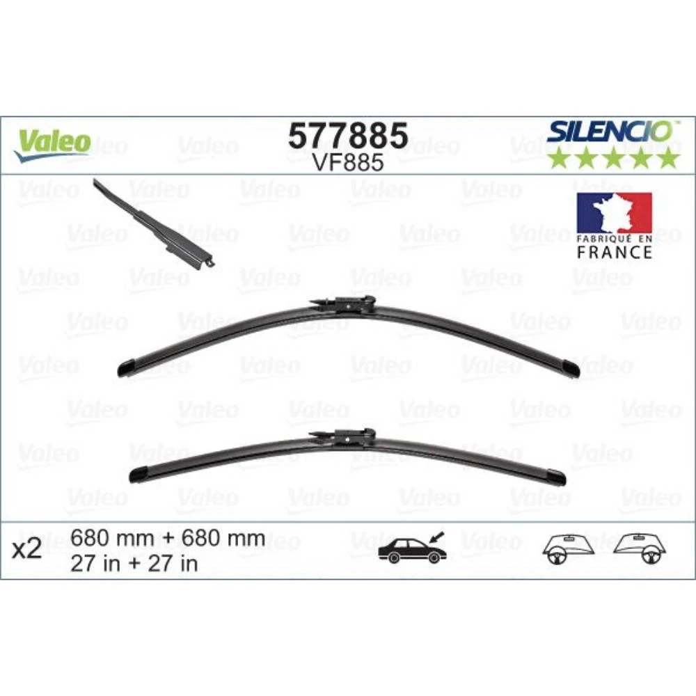 Ștergătoare Valeo Silencio Flat pentru Ford Mondeo