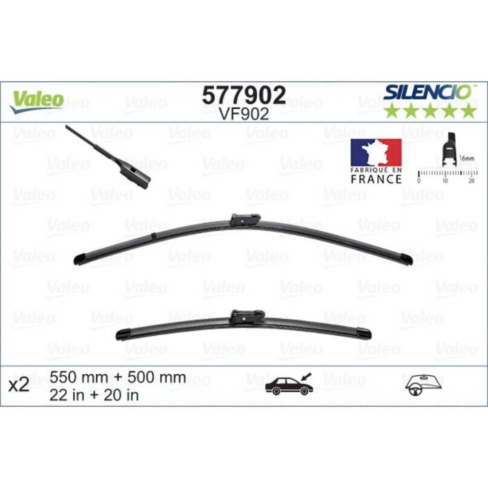 Ștergătoare Valeo Silencio Flat pentru MINI Clubman