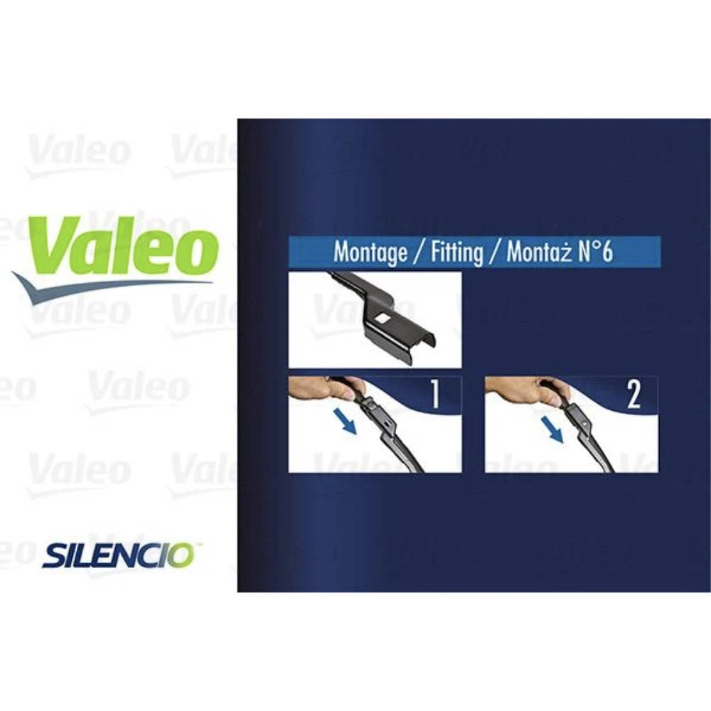 Front wiper blade set Valeo Silencio Flat 550 & 400 mm for Ford EcoSport 2 2012-2016