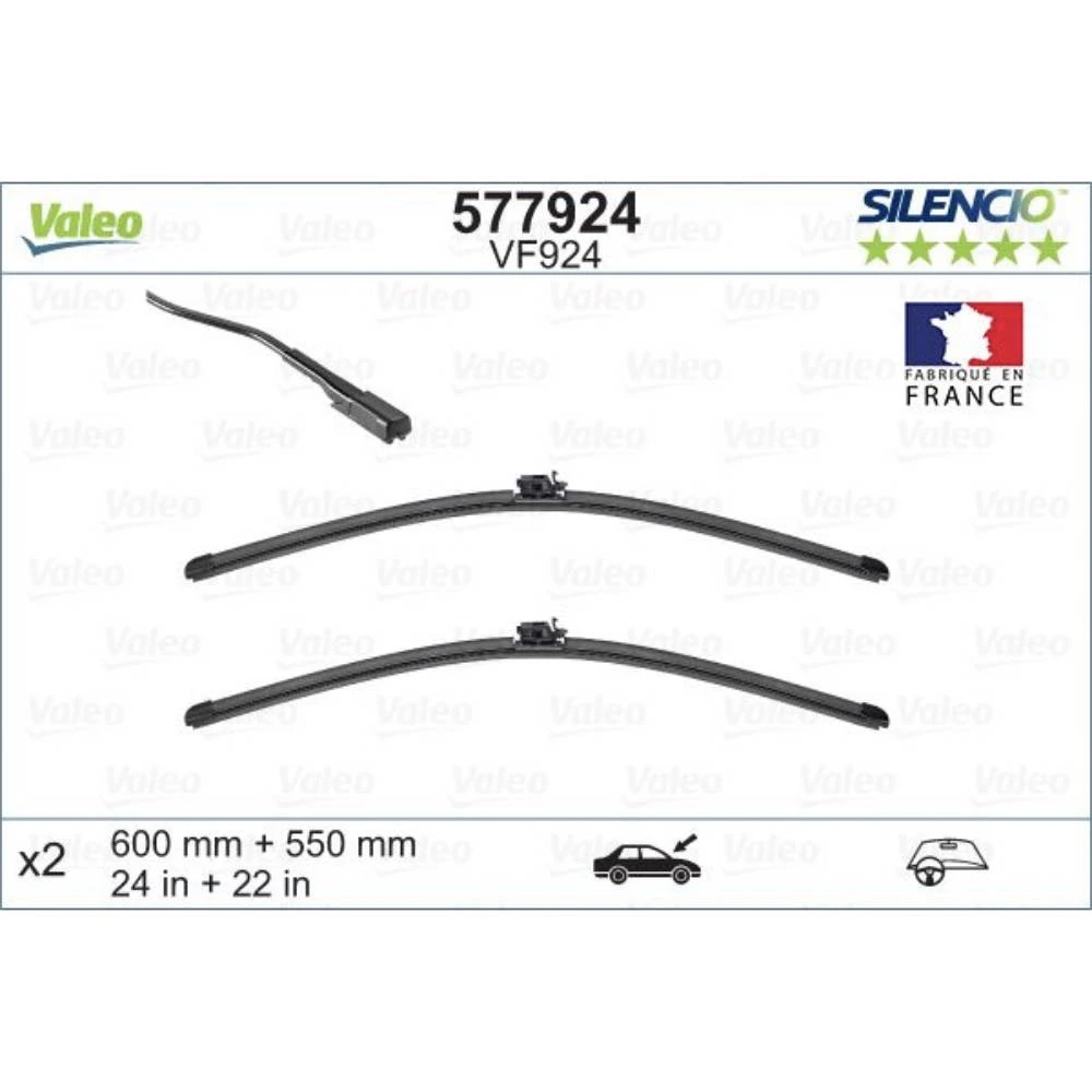 Ștergătoare Valeo Silencio Flat pentru Mercedes E Class