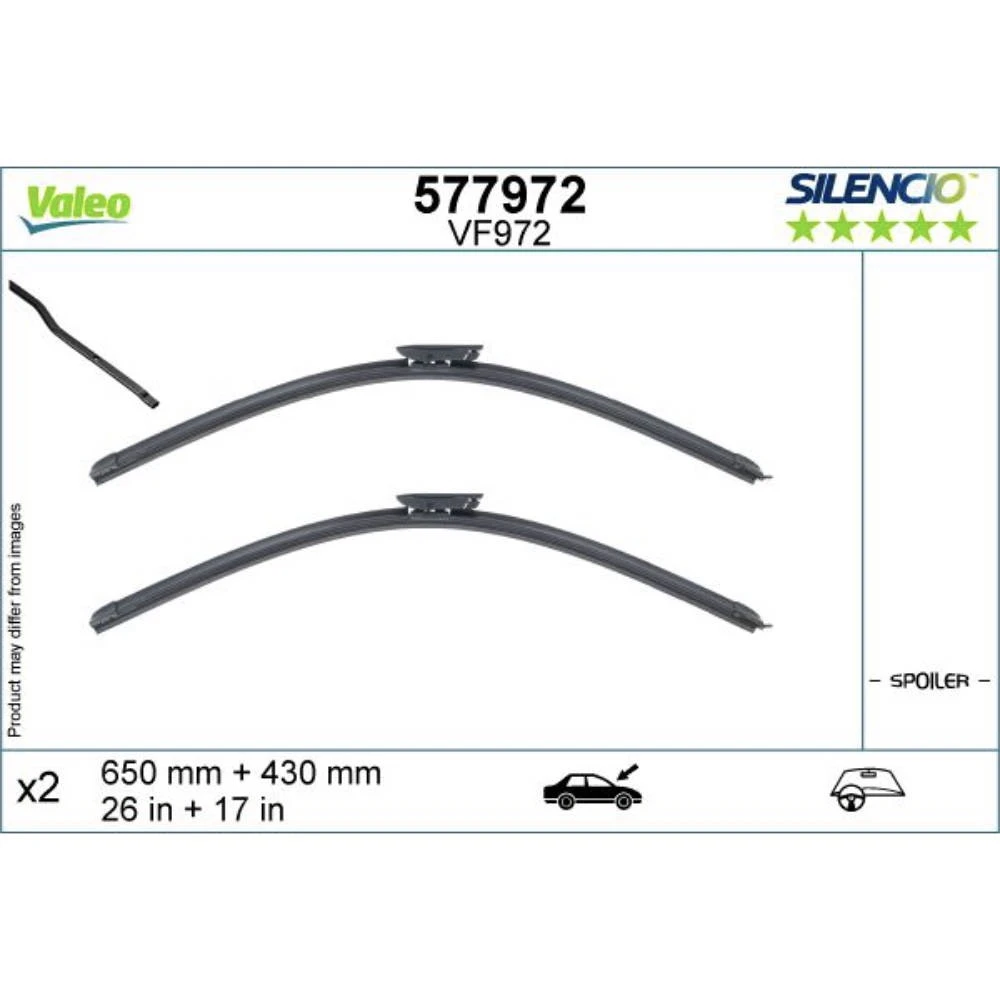Ștergătoare Valeo Silencio Flat pentru Citroen C4 Cactus